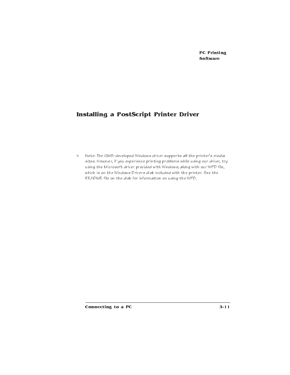Installing a postscript printer driver | IBM Print System QMS 1725E User Manual | Page 51 / 94