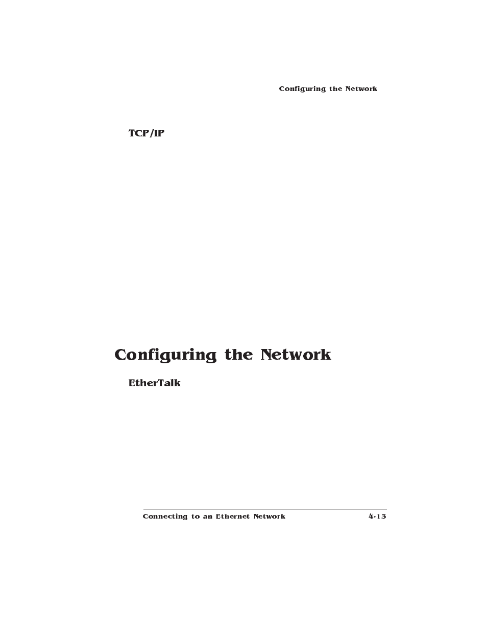 Tcp/ip, Configuring the network, Ethertalk | IBM Print System QMS 1725E User Manual | Page 65 / 94