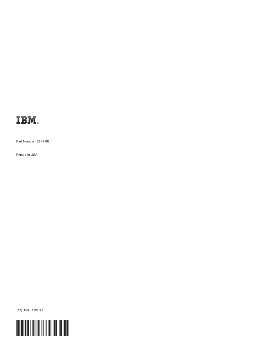 IBM 22P9189 User Manual | Page 138 / 138
