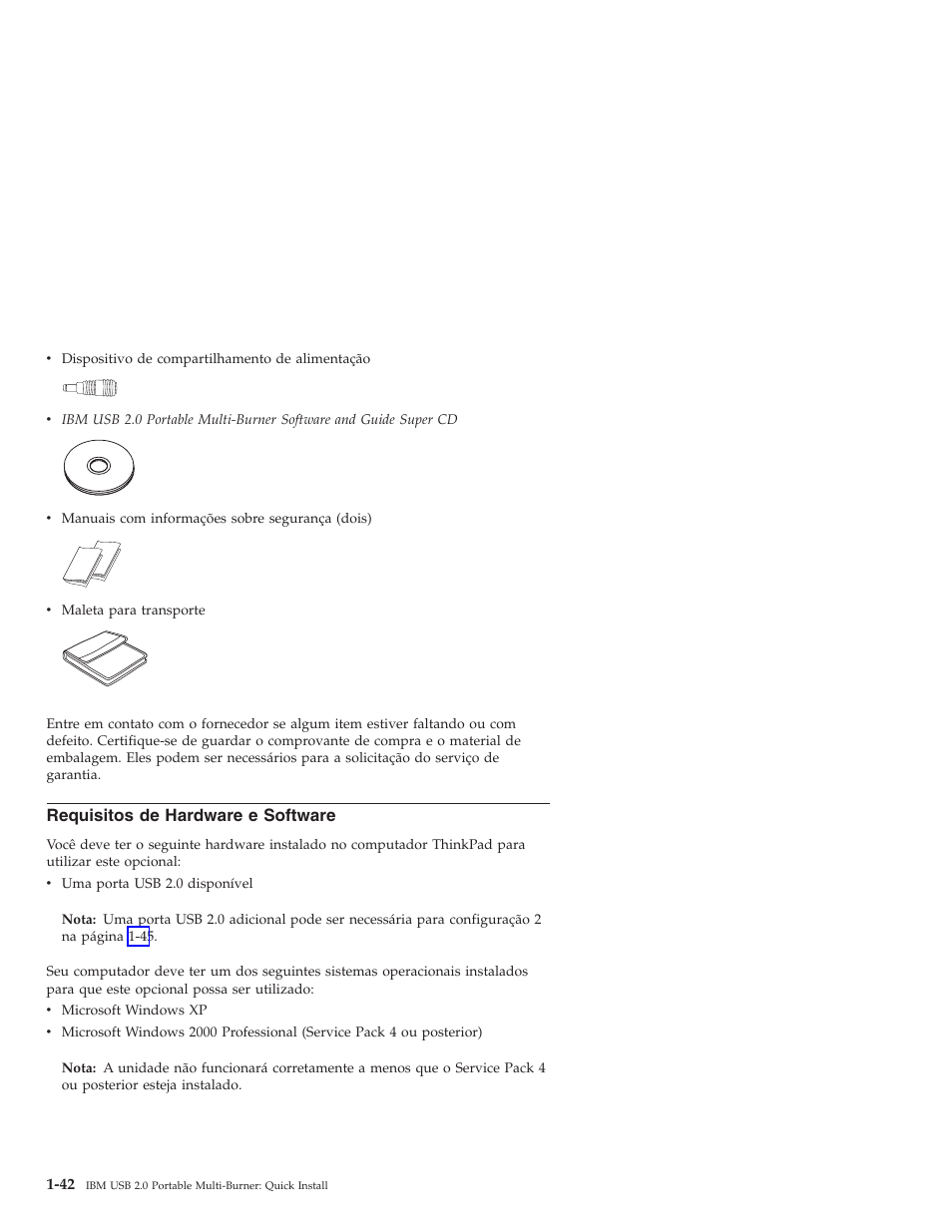 Requisitos, Hardware, Software | IBM 22P9189 User Manual | Page 56 / 138