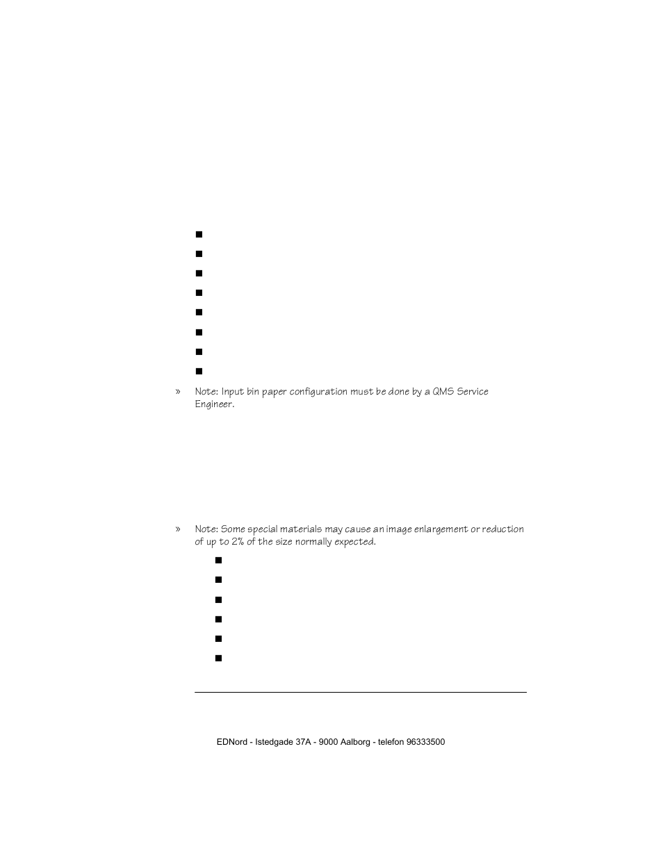 Input bin paper size configuration, Manual feed | IBM QMS 4525 User Manual | Page 53 / 180