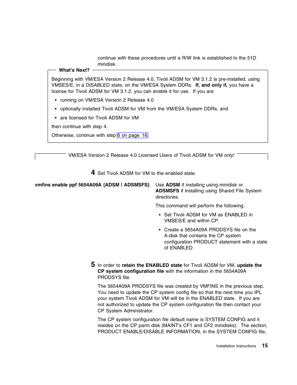 IBM TIVOLI ADSTAR 5697-VM3 User Manual | Page 19 / 62