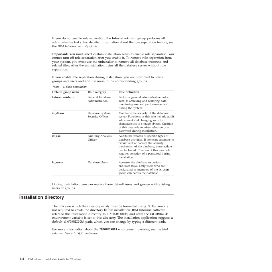 Installation directory | IBM GC23-7753-05 User Manual | Page 18 / 56