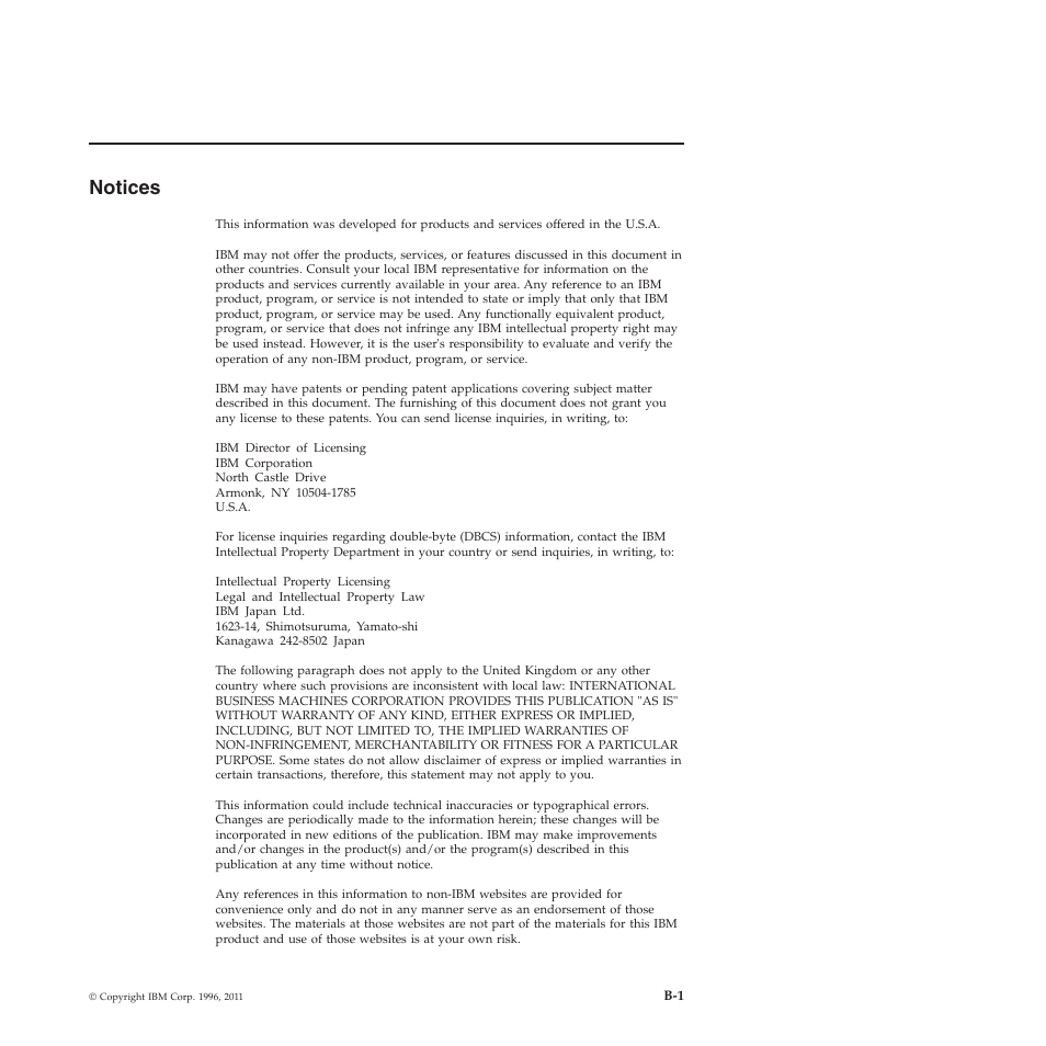 Notices | IBM GC23-7753-05 User Manual | Page 47 / 56