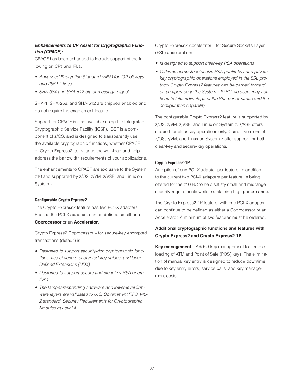 IBM Z10 BUISNESS CLASS Z10 BC User Manual | Page 37 / 67
