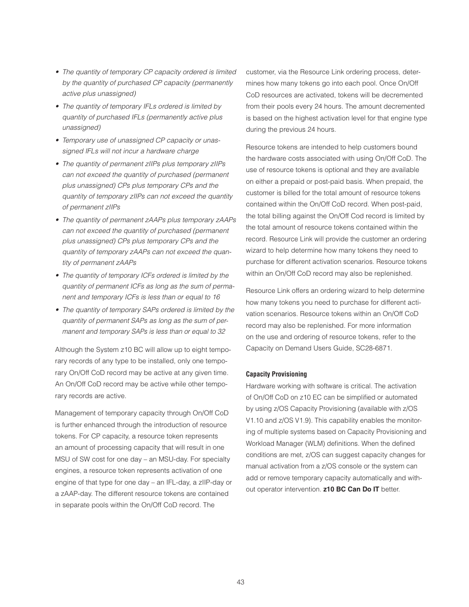 IBM Z10 BUISNESS CLASS Z10 BC User Manual | Page 43 / 67