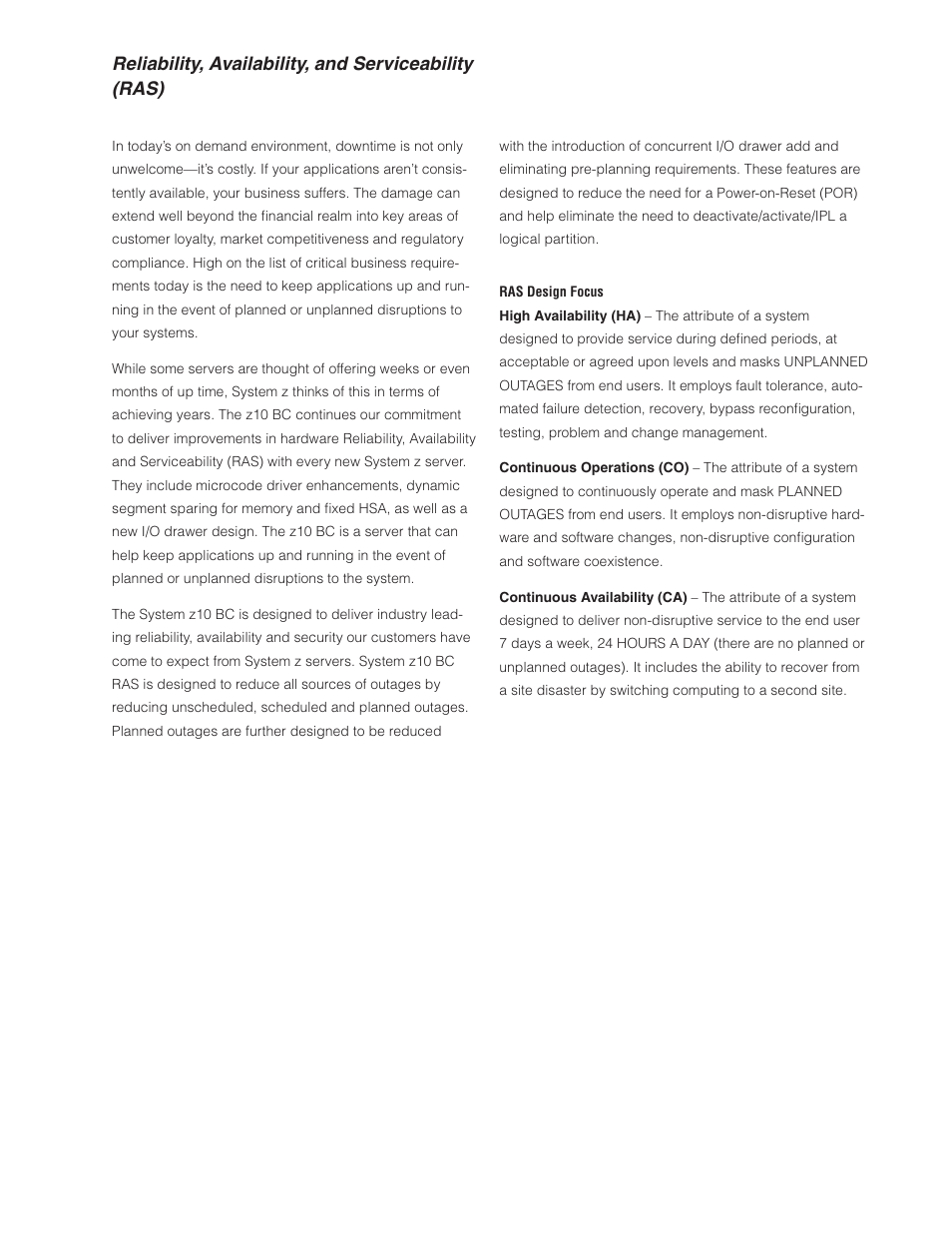 IBM Z10 BUISNESS CLASS Z10 BC User Manual | Page 45 / 67