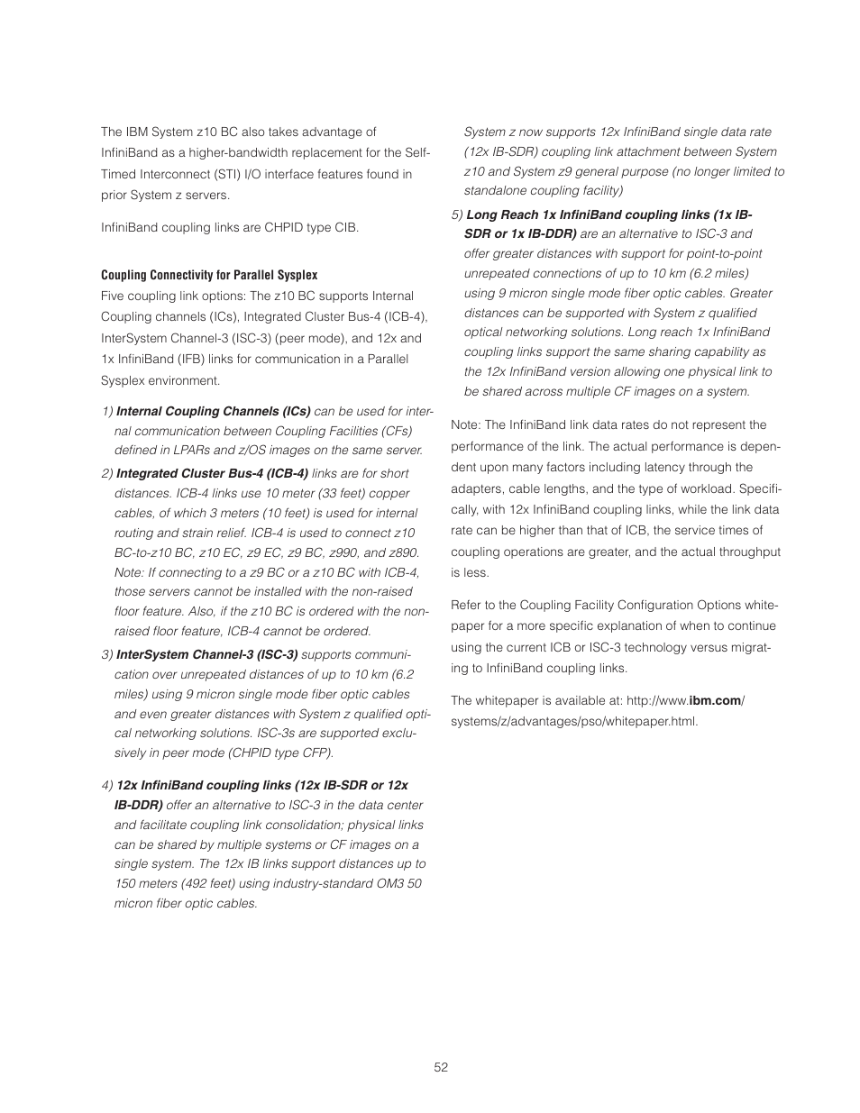 IBM Z10 BUISNESS CLASS Z10 BC User Manual | Page 52 / 67