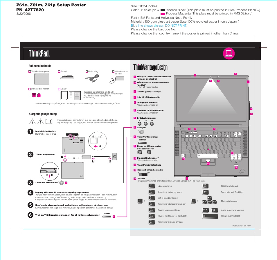 IBM THINKPAD Z61P User Manual | 2 pages
