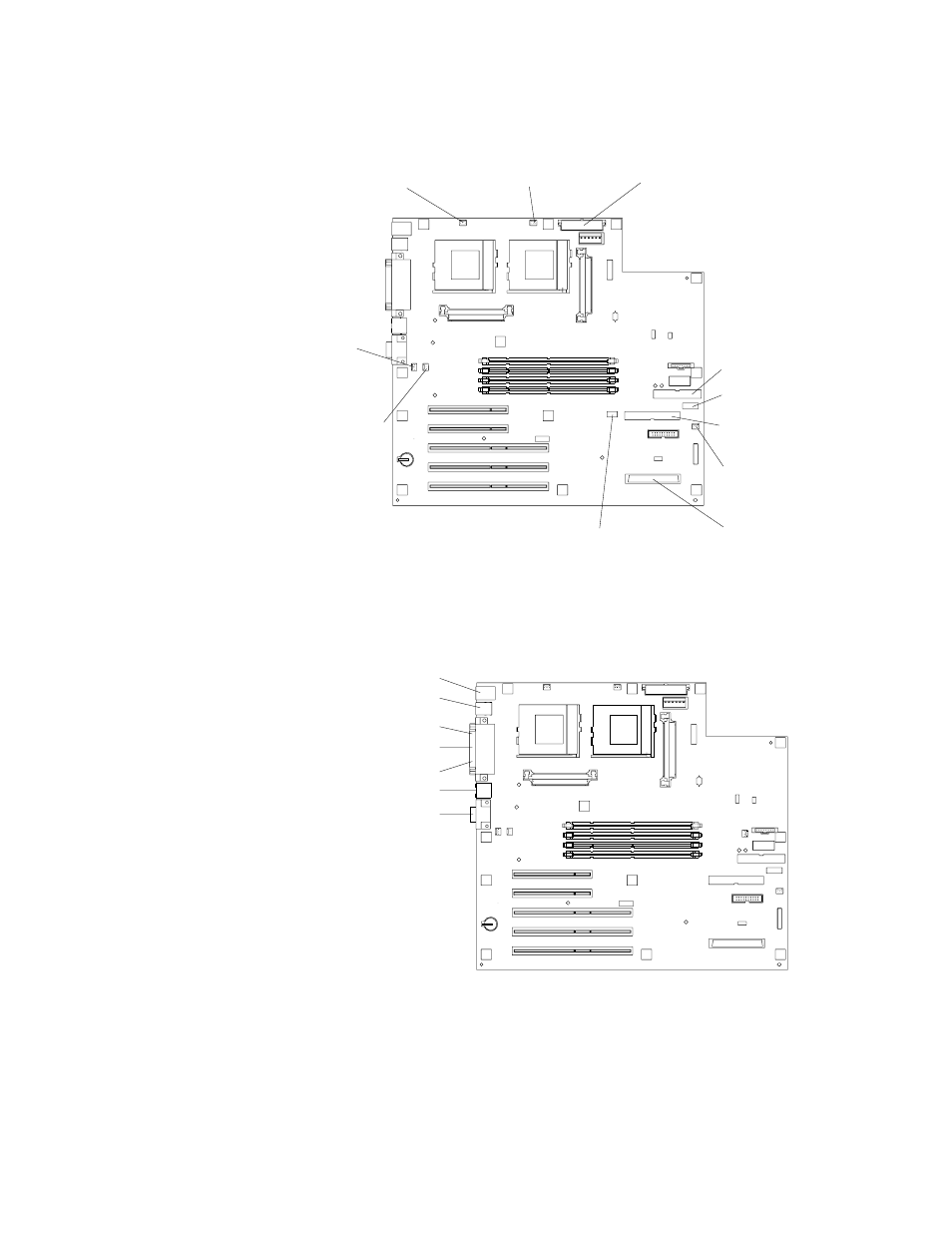 System-board internal cable connectors, System-board external port connectors | IBM 220 User Manual | Page 39 / 148