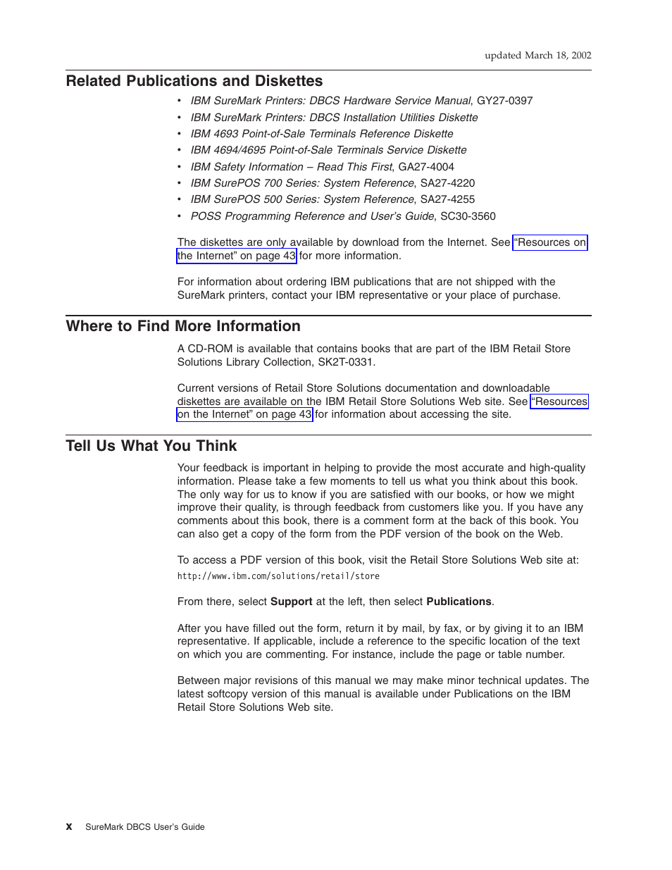 Related publications and diskettes, Where to find more information, Tell us what you think | IBM TM7 User Manual | Page 10 / 210