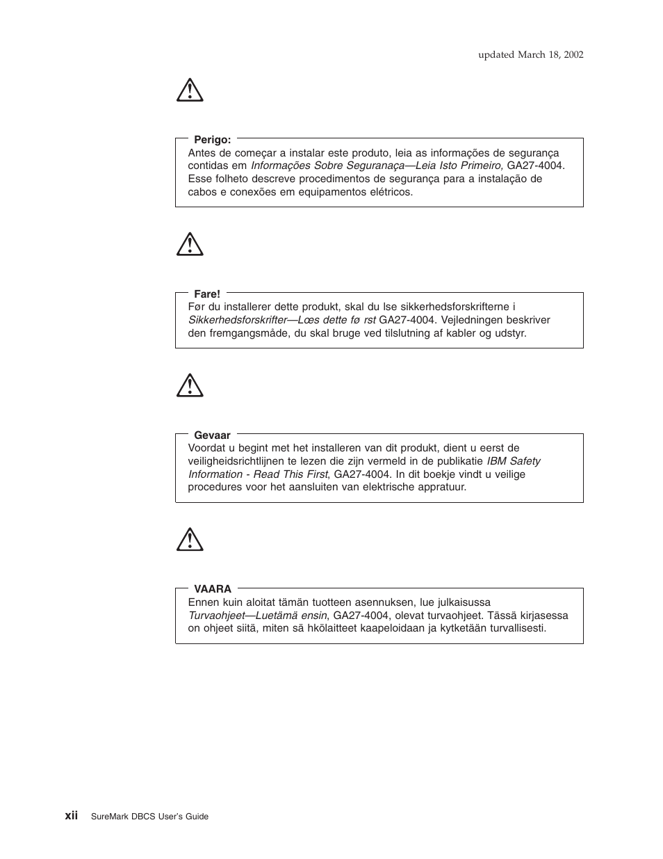 IBM TM7 User Manual | Page 12 / 210