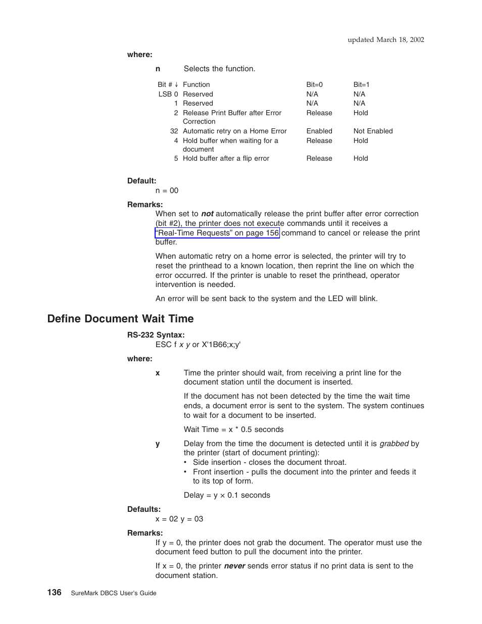 Define document wait time | IBM TM7 User Manual | Page 160 / 210