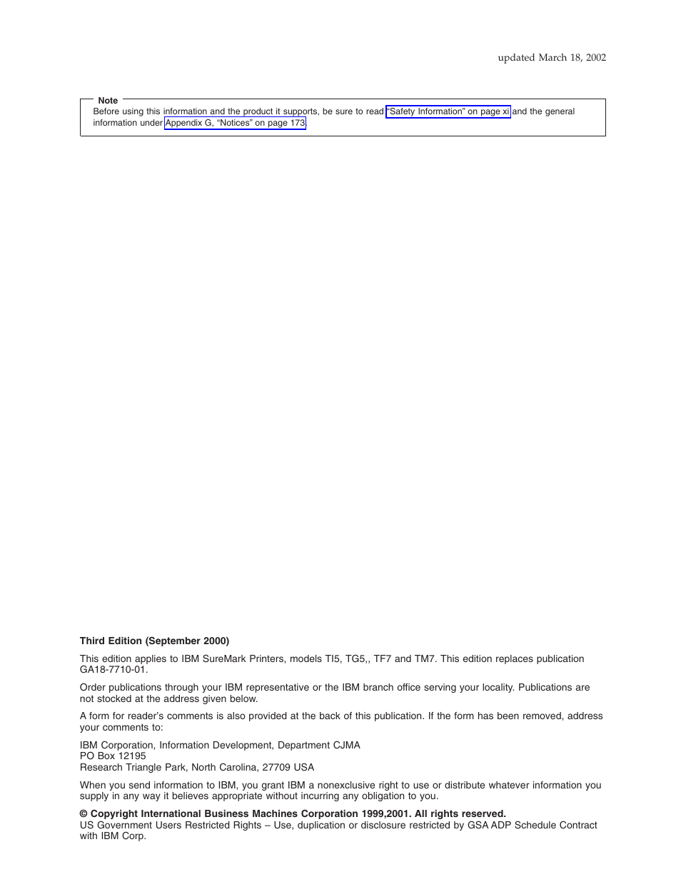 IBM TM7 User Manual | Page 2 / 210