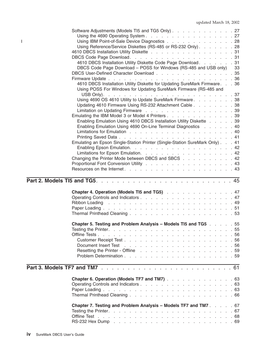 IBM TM7 User Manual | Page 4 / 210