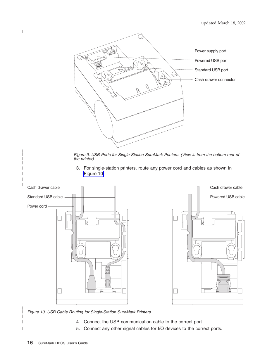 Usb ports for single-station suremark printers | IBM TM7 User Manual | Page 40 / 210