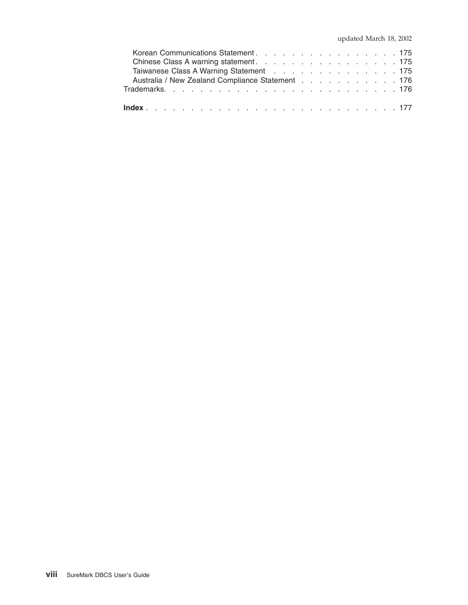 IBM TM7 User Manual | Page 8 / 210