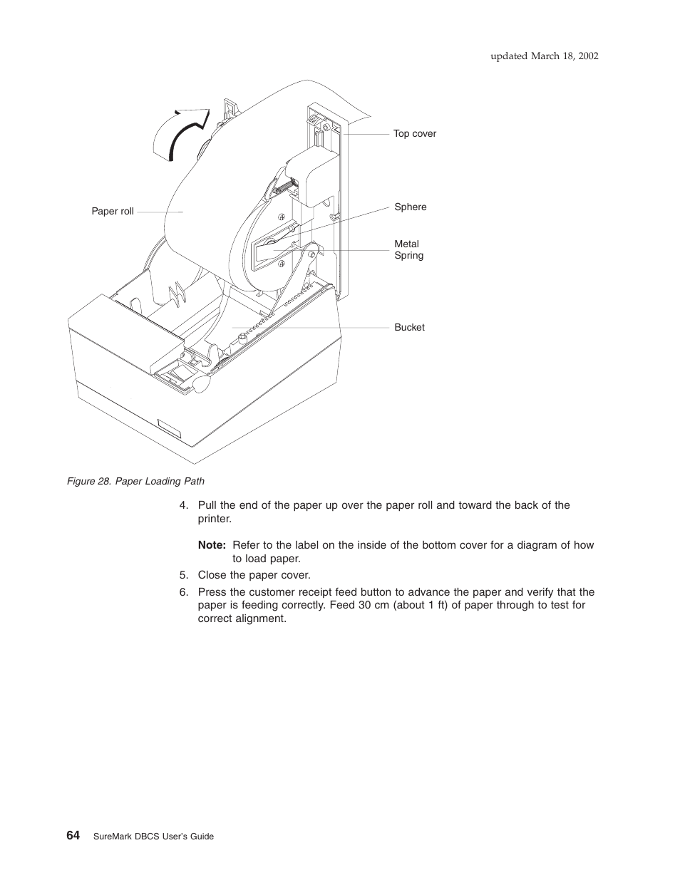 Paper loading path | IBM TM7 User Manual | Page 88 / 210