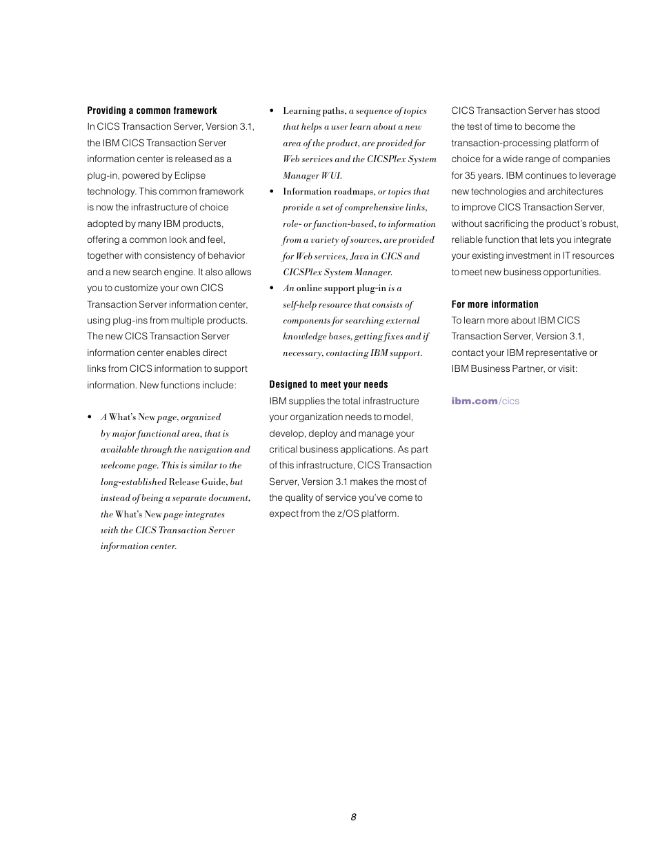 IBM 3.1 User Manual | Page 8 / 12