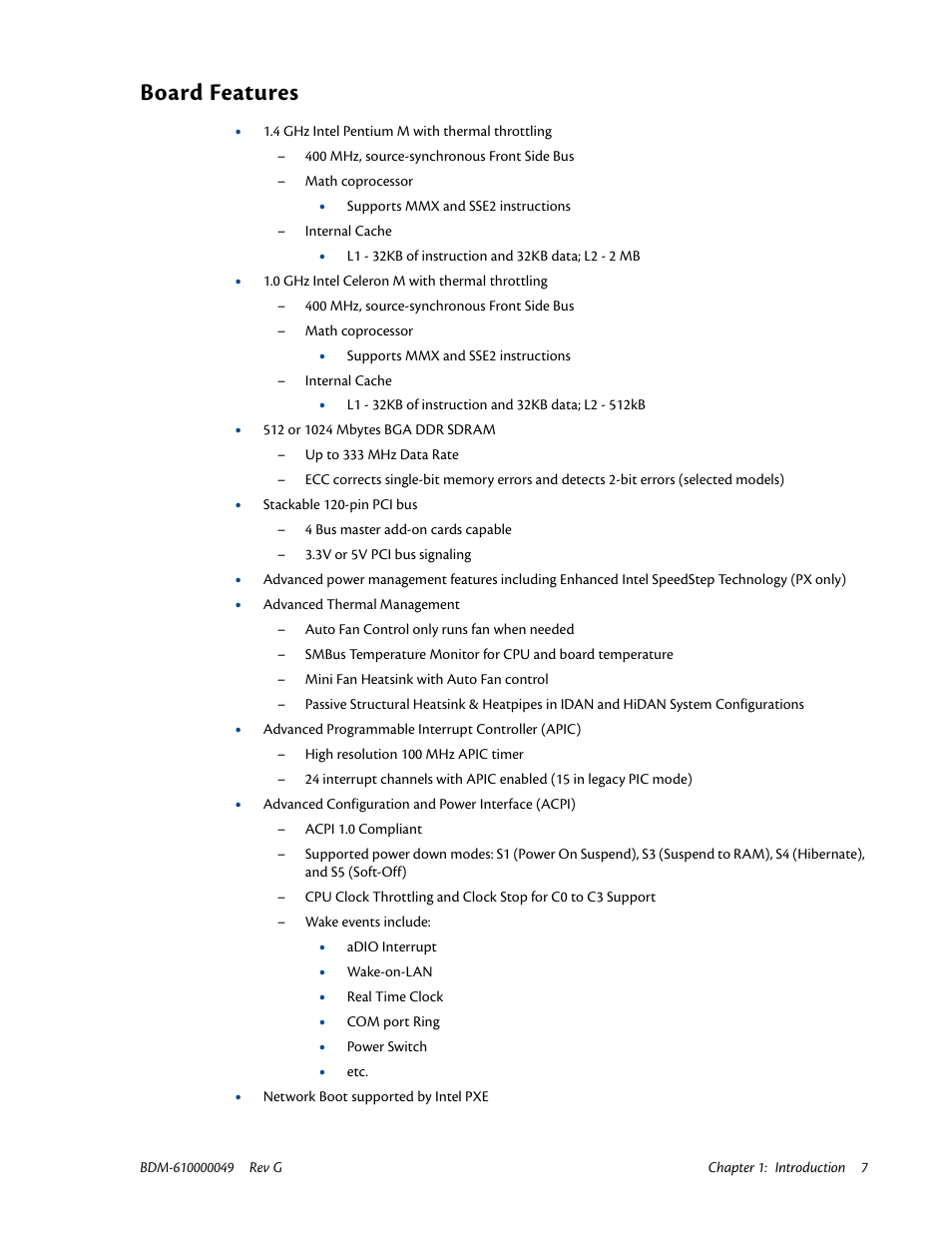Board features | IBM BDM-610000049 User Manual | Page 17 / 120