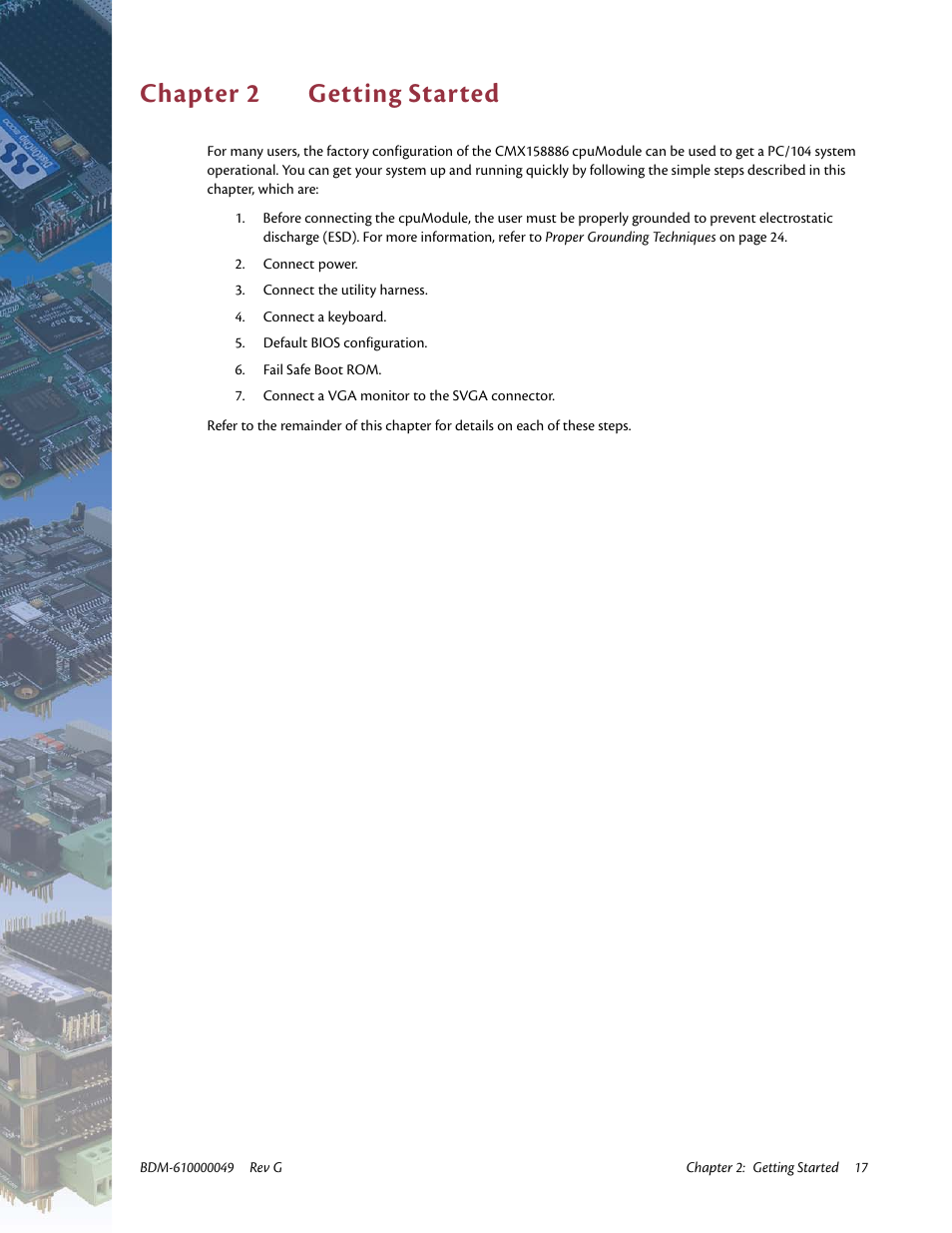 Chapter 2 getting started, Chapter 2, Getting started | IBM BDM-610000049 User Manual | Page 27 / 120