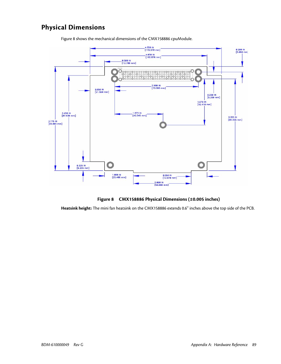 Physical dimensions | IBM BDM-610000049 User Manual | Page 99 / 120