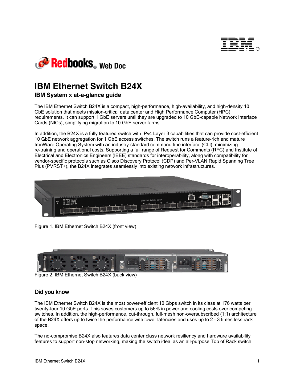 IBM REDBOOKS B24X User Manual | 22 pages