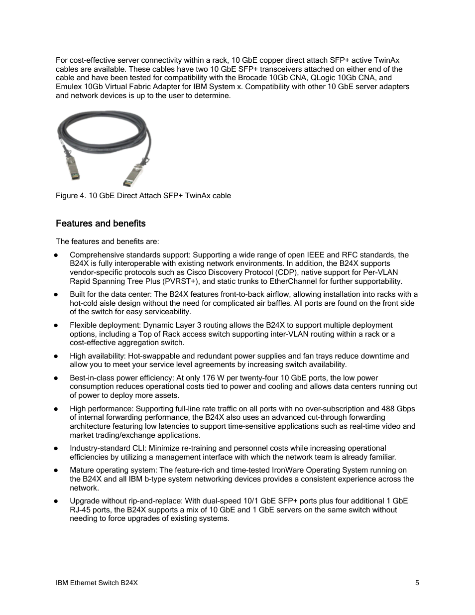 Features and benefits | IBM REDBOOKS B24X User Manual | Page 5 / 22