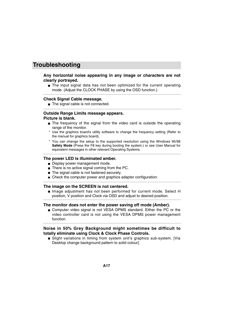 Troubleshooting | IBM T56A User Manual | Page 29 / 41