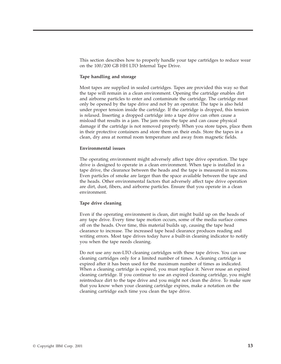 Appendix b. tape handling | IBM HH LTO User Manual | Page 23 / 48