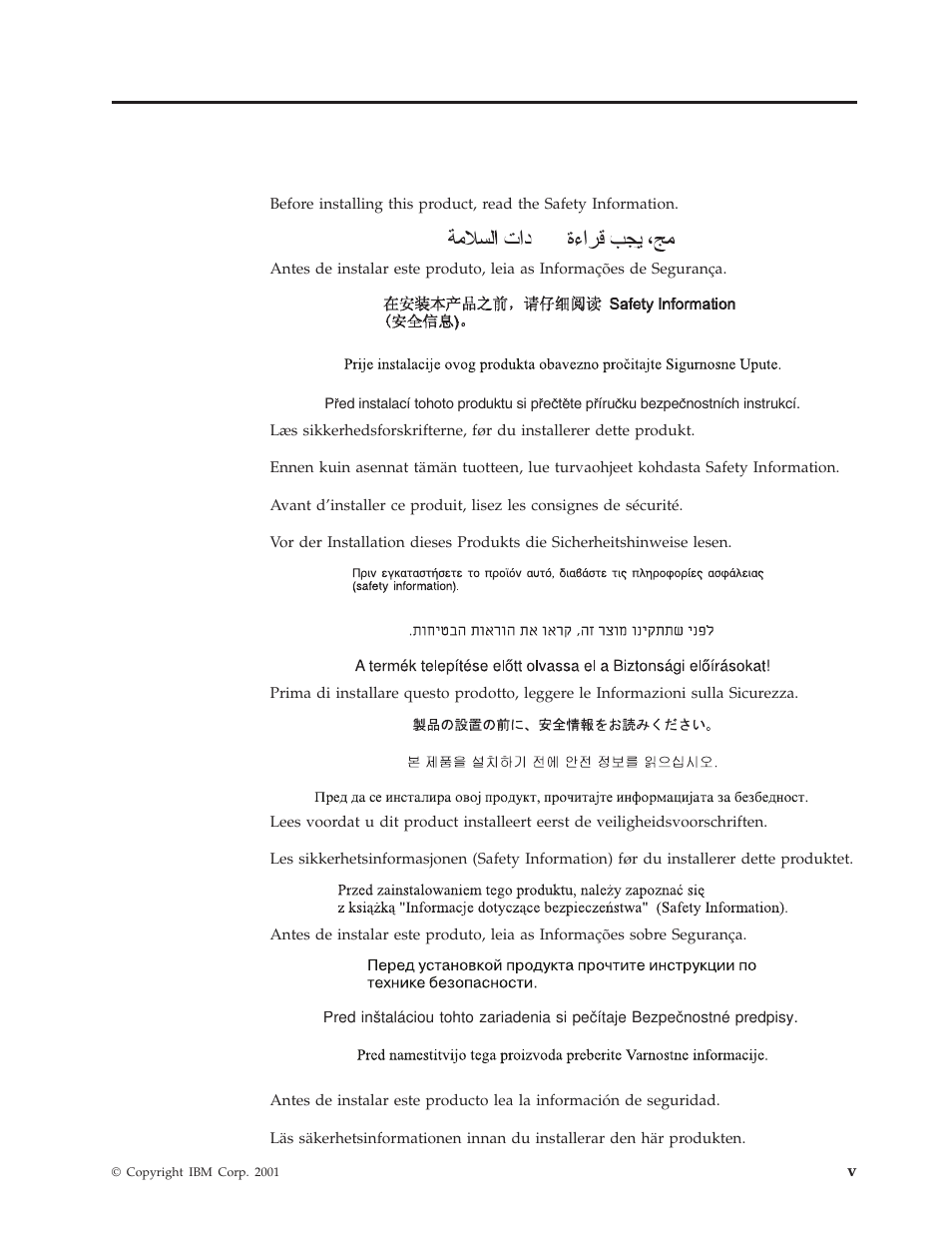 Safety: read first, Safety: read first . . . . . . . . . . . v | IBM HH LTO User Manual | Page 7 / 48