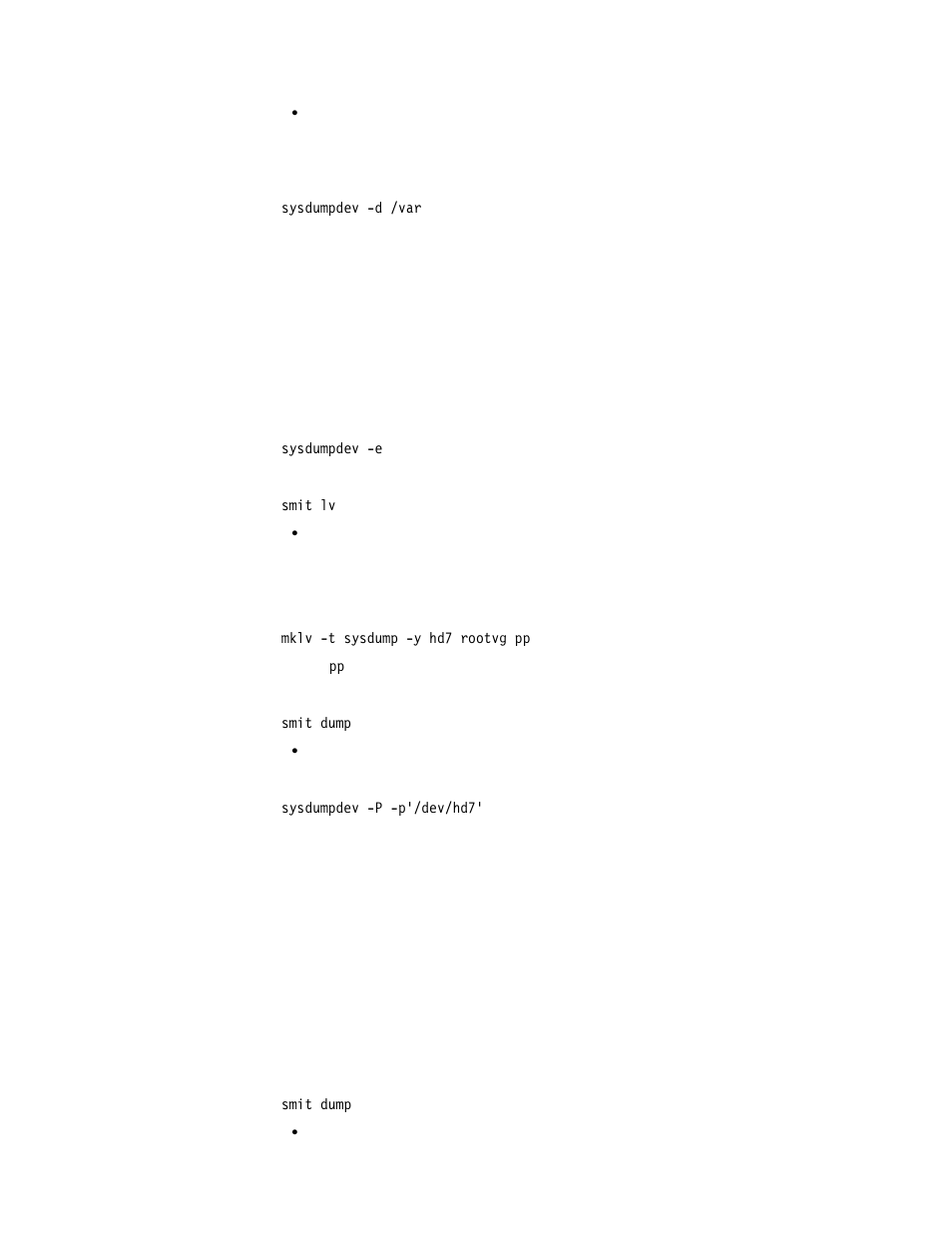 2 creating a logical volume for the system dump, 3 initiating a system dump | IBM RS/6000 User Manual | Page 104 / 228