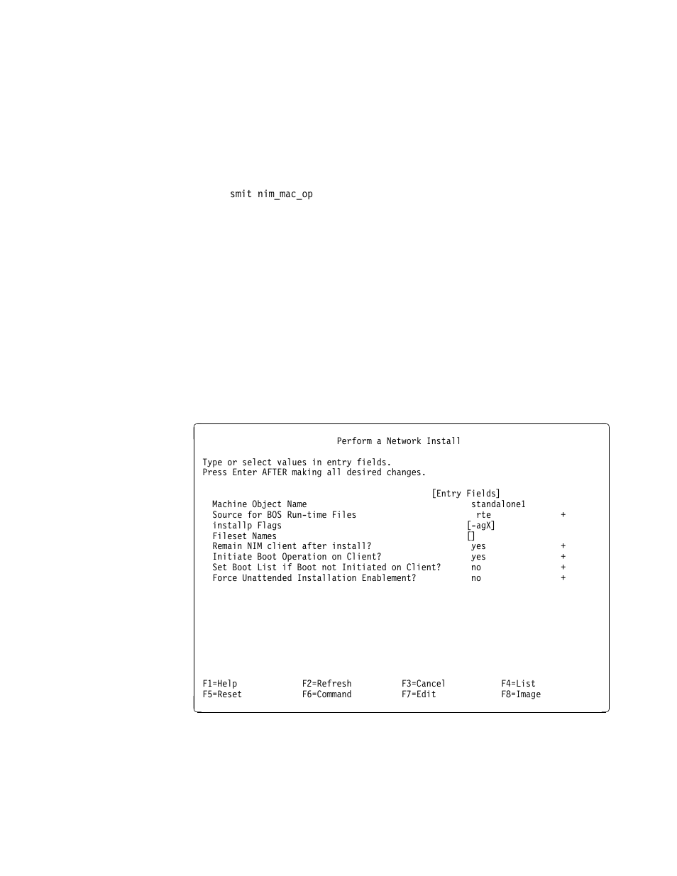 8 initiating the bos installation | IBM RS/6000 User Manual | Page 197 / 228