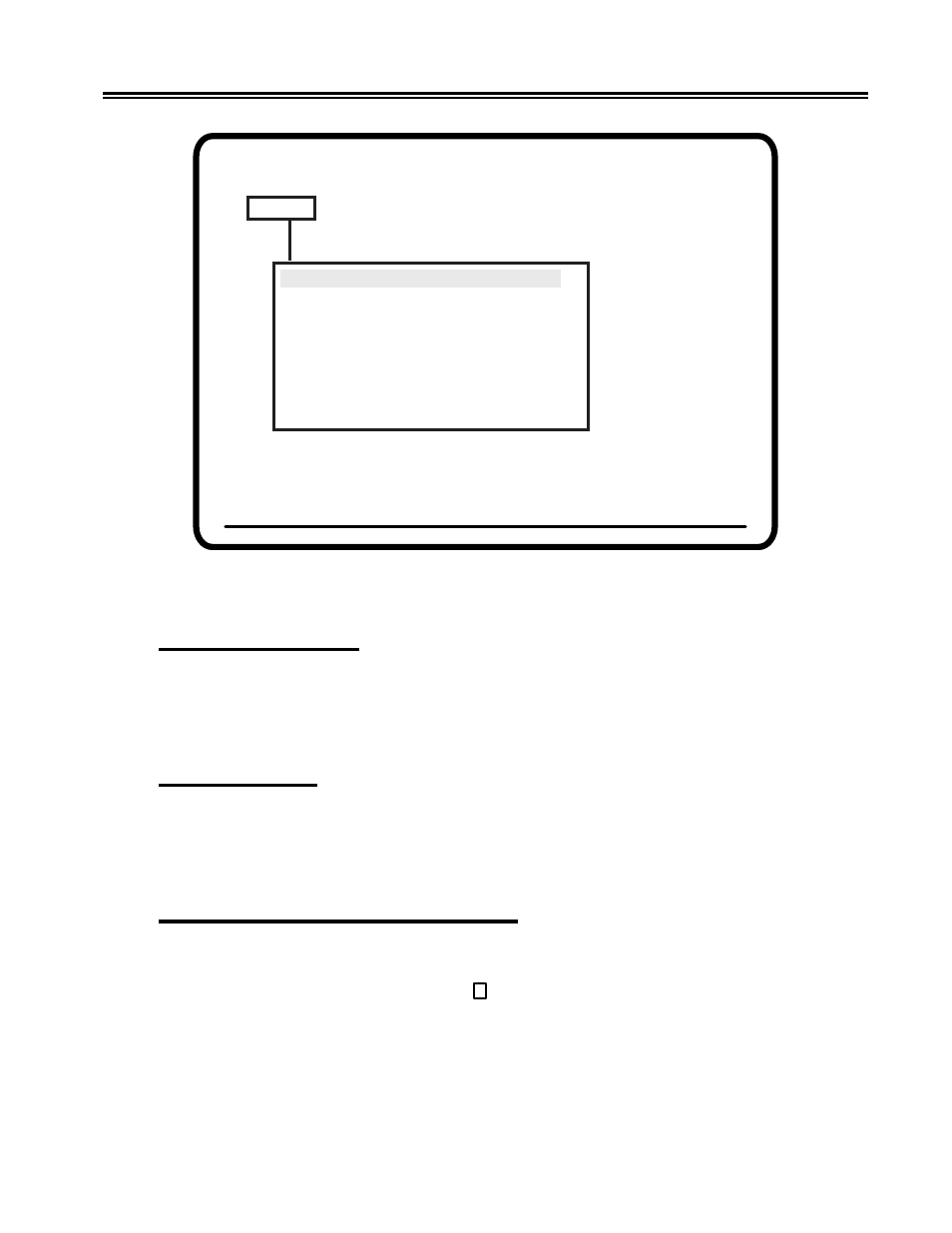 Case, Unprotected, mark character, Unprotected, marking | Mark unprotected field character (mup) option, Mark unprotected option, Monocase/dualcase option, Screen characters, case, Figure 3-3. offline screen menu, Setup menus, controls, and indicators, Monocase/dualcase | IBM 1483DSV User Manual | Page 26 / 141