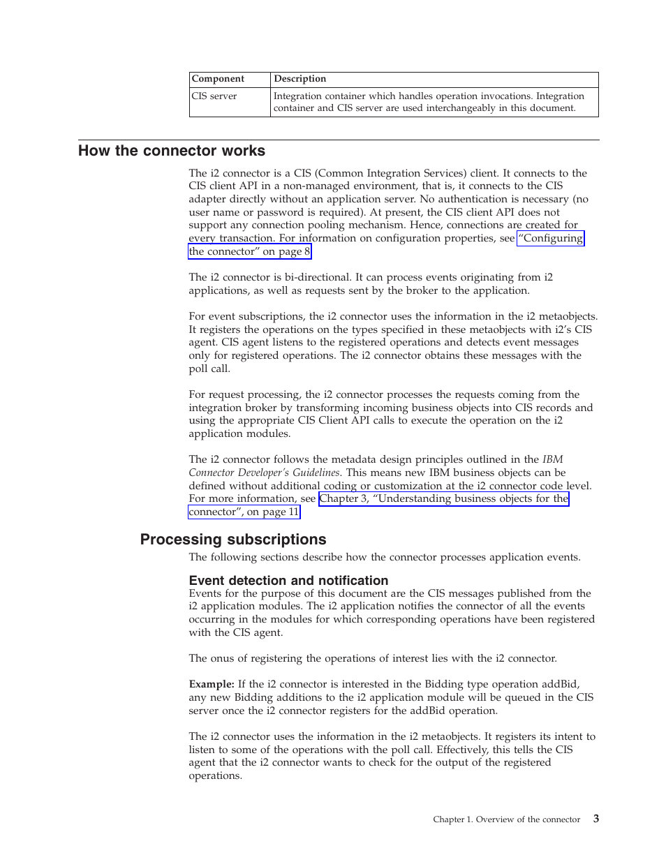 How the connector works, Processing subscriptions | IBM WebSphere Business Integration Adapter User Manual | Page 13 / 92