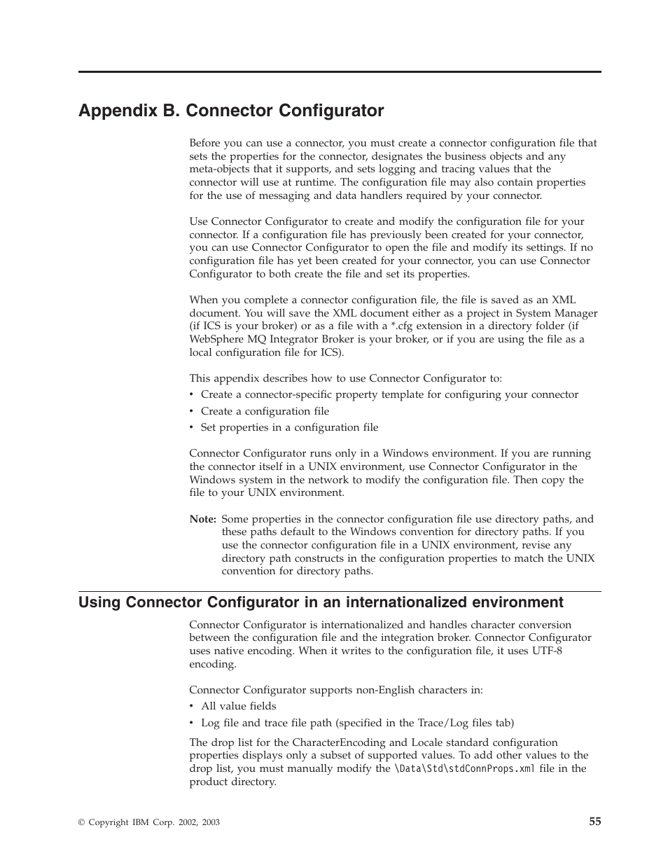 Appendix b. connector configurator | IBM WebSphere Business Integration Adapter User Manual | Page 65 / 92