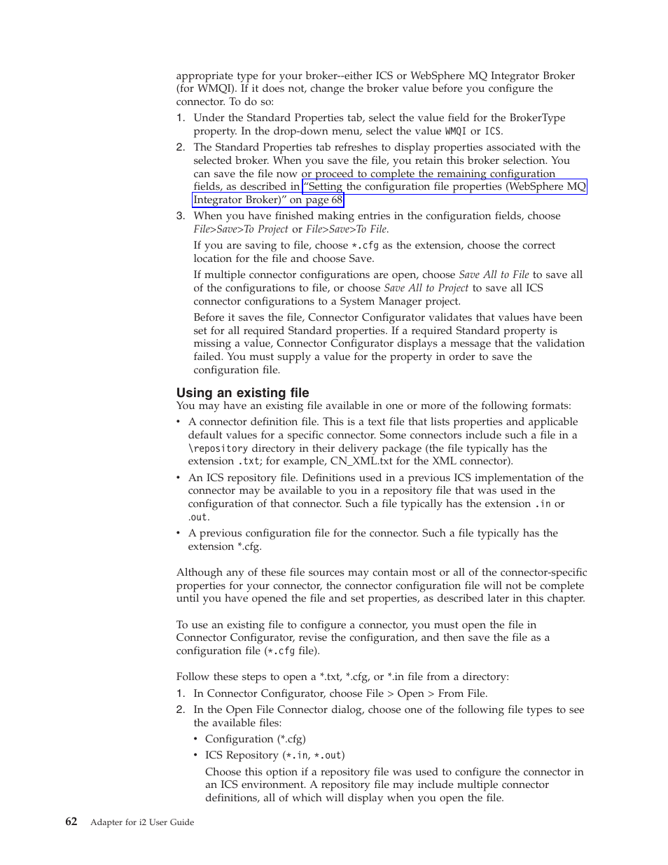 IBM WebSphere Business Integration Adapter User Manual | Page 72 / 92
