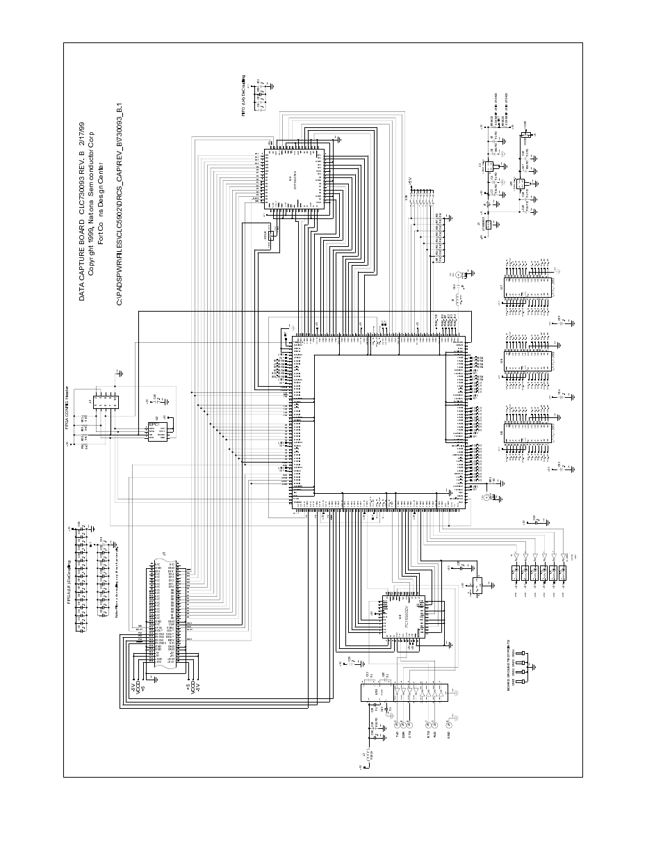 Clc-capt-pcasm schematic diagram, U1 fpga1, Epf10k20 | Pin tqfp | IBM Data Capture Board CLC-CAPT-PCASM User Manual | Page 14 / 15