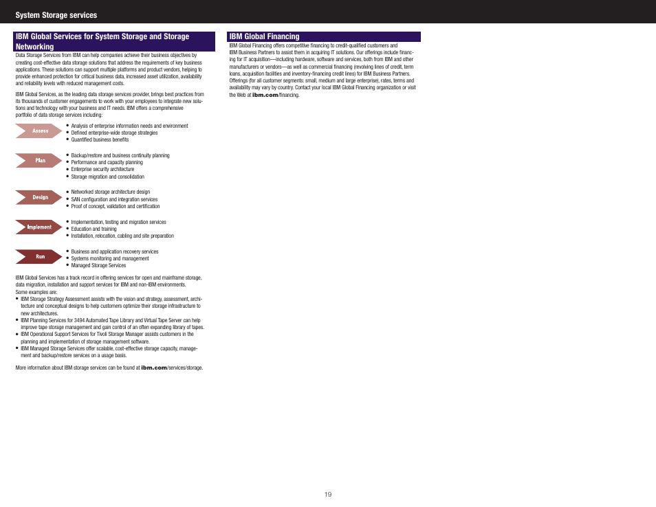 Ibm global financing | IBM SYSTEM STORAGE DS4300 User Manual | Page 10 / 11