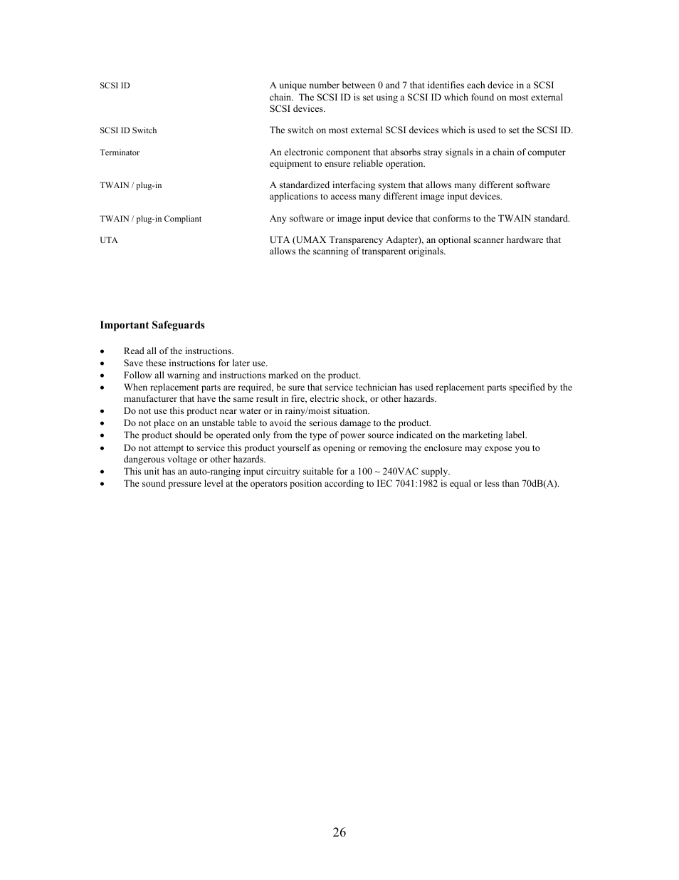 IBM PowerLook 2100XL User Manual | Page 26 / 26