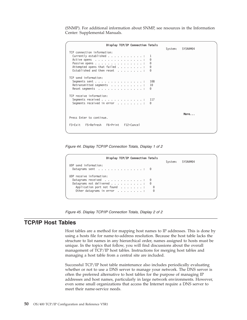 Tcp/ip host tables | IBM SC41-5420-04 User Manual | Page 64 / 116