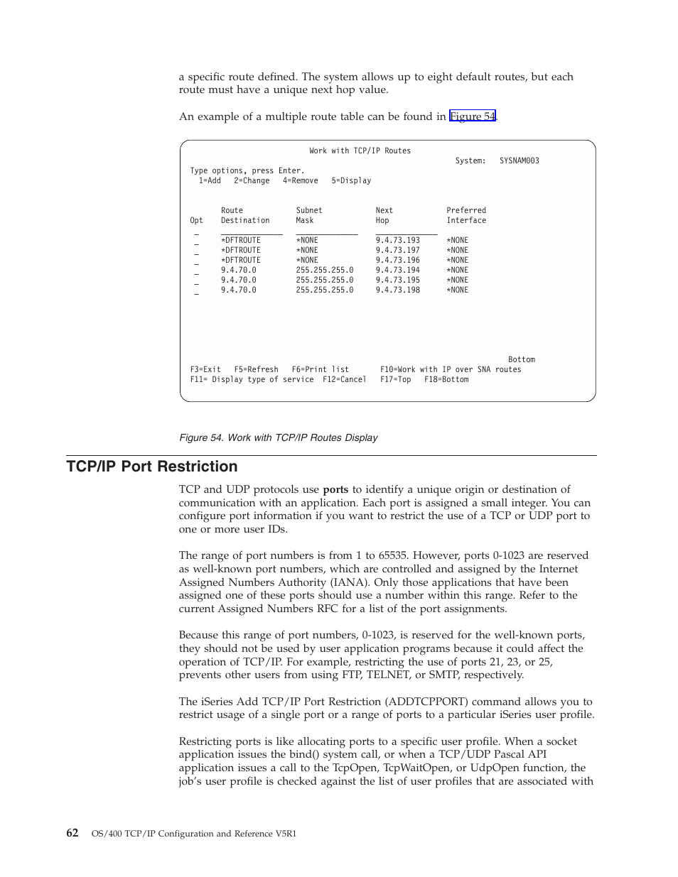 Tcp/ip port restriction | IBM SC41-5420-04 User Manual | Page 76 / 116