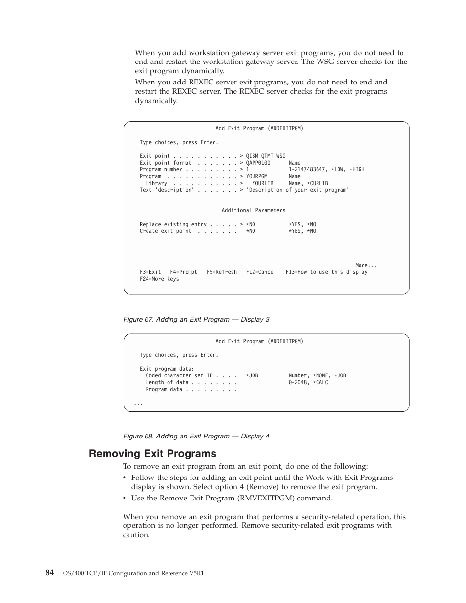 Removing exit programs | IBM SC41-5420-04 User Manual | Page 98 / 116