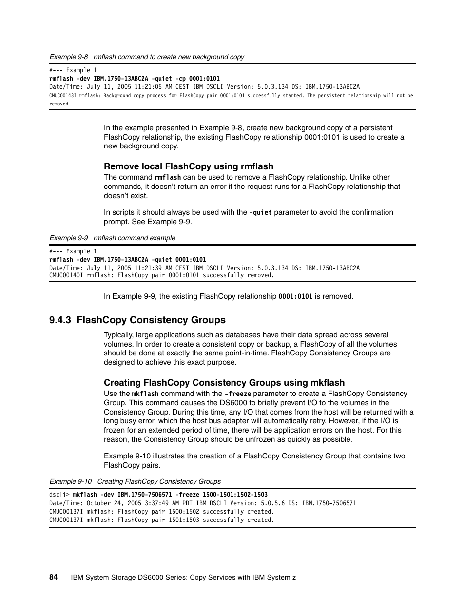 3 flashcopy consistency groups | IBM DS6000 User Manual | Page 108 / 578