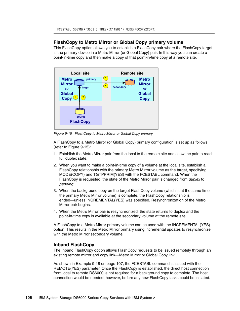 Inband flashcopy | IBM DS6000 User Manual | Page 130 / 578