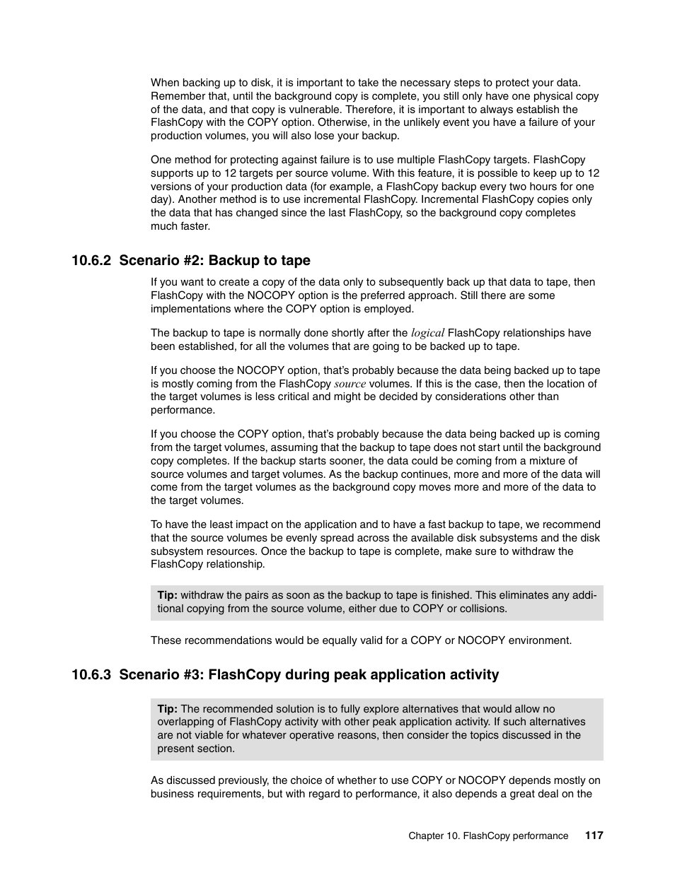 2 scenario #2: backup to tape | IBM DS6000 User Manual | Page 141 / 578