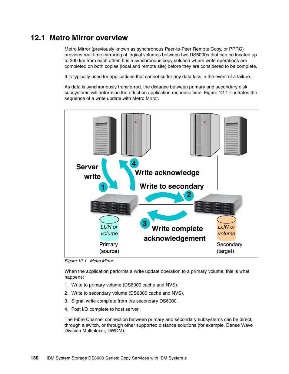 1 metro mirror overview | IBM DS6000 User Manual | Page 154 / 578