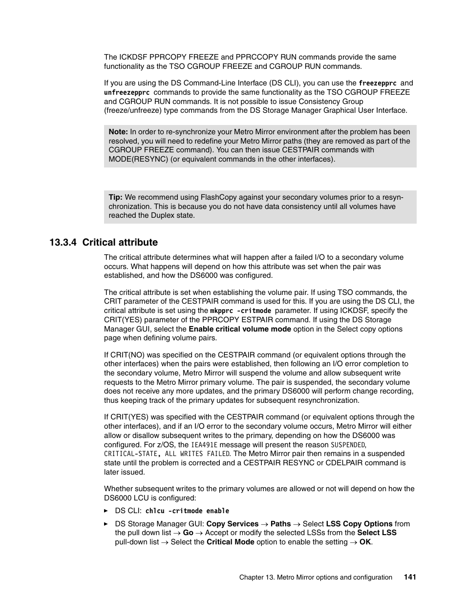 4 critical attribute | IBM DS6000 User Manual | Page 165 / 578