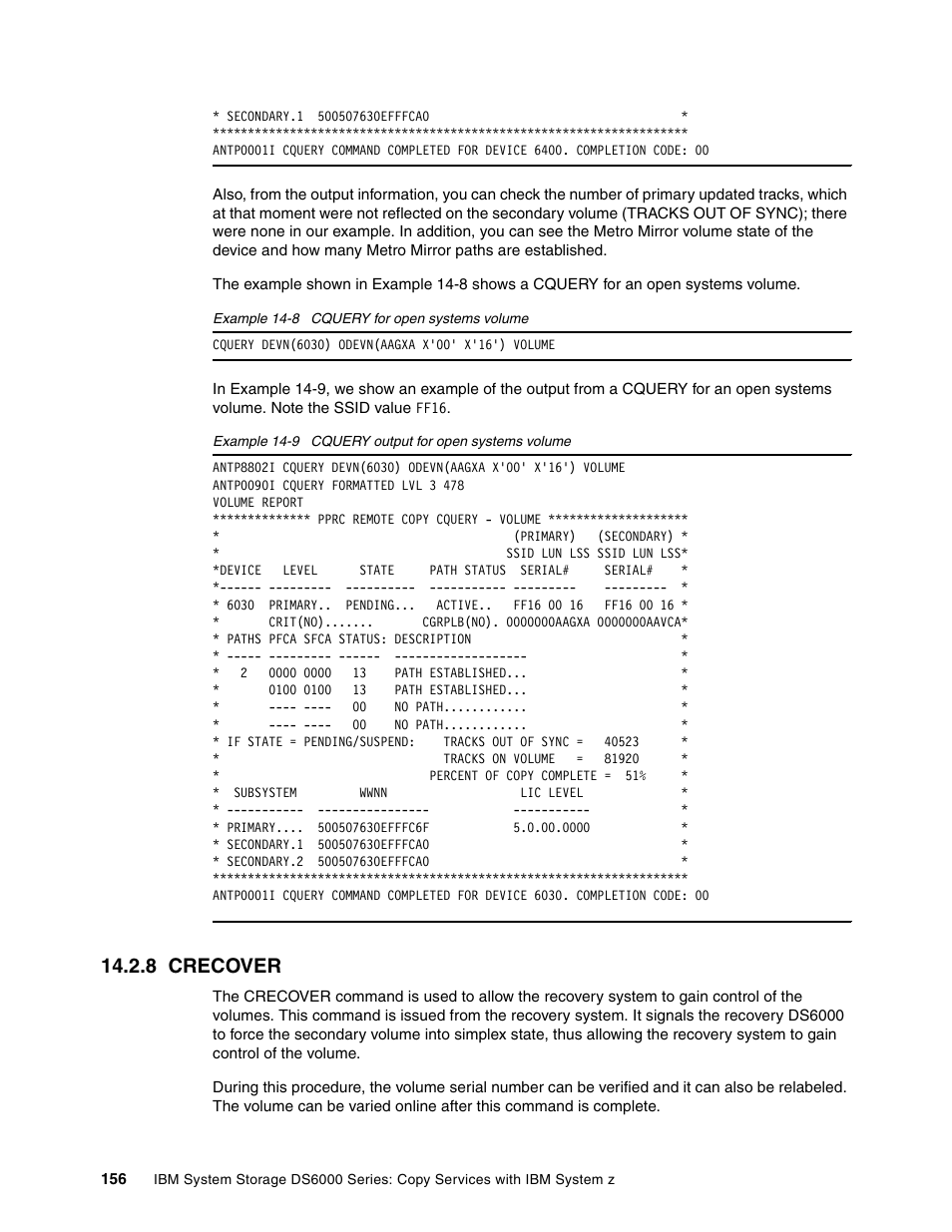 8 crecover | IBM DS6000 User Manual | Page 180 / 578