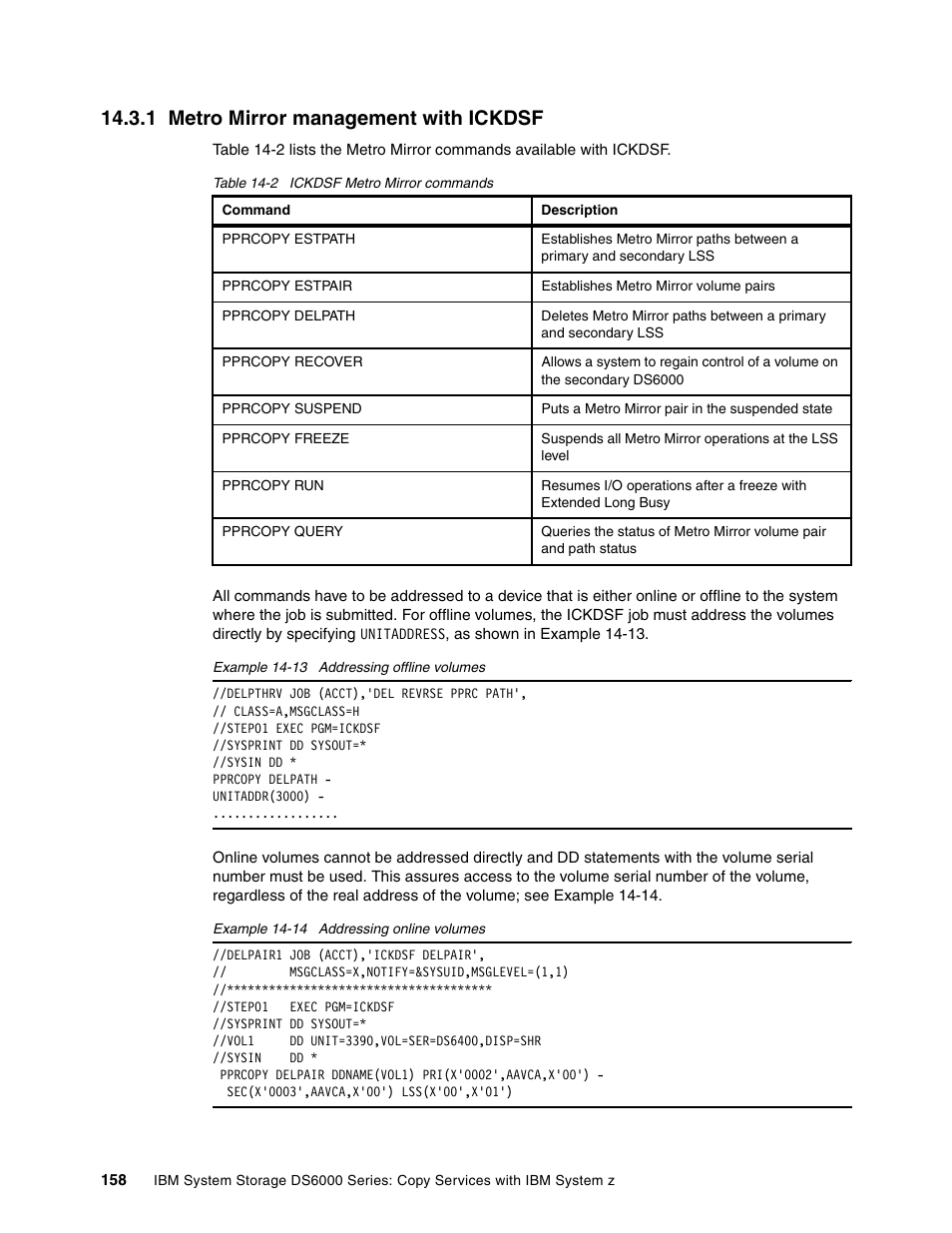 1 metro mirror management with ickdsf | IBM DS6000 User Manual | Page 182 / 578